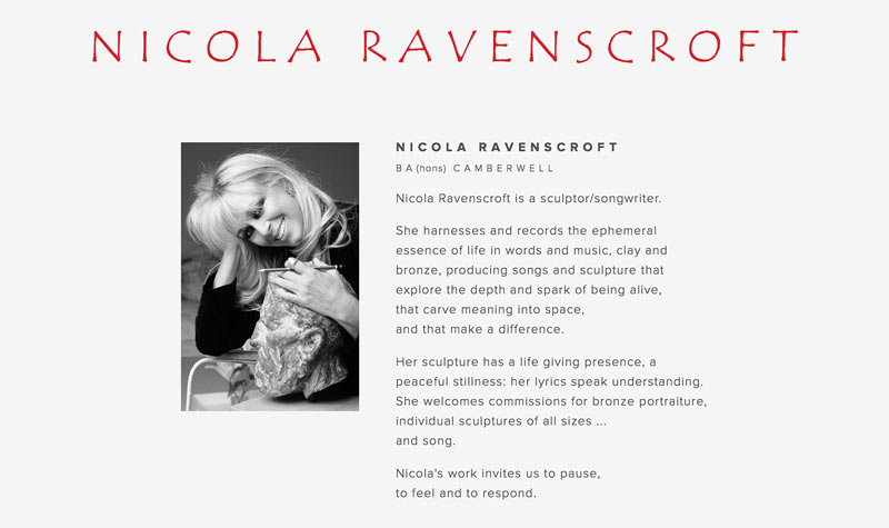 Nicola Ravenscroft website